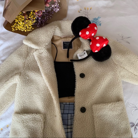 Abercrombie & Fitch fitted teddy coat - Picture 2 of 7